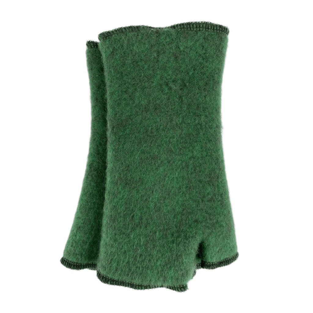 Merino Stulpe grün bellanatur Berliner Modedesign
