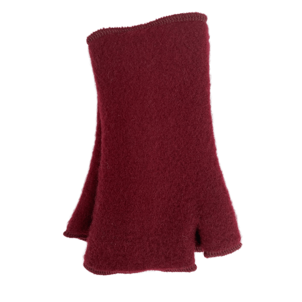 Merino Stulpe weinrot bellanatur Berliner Modedesign