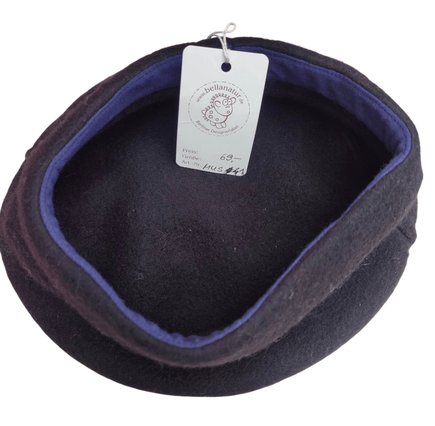 Merino Mütze schwarz bellanatur Berliner Modedesign