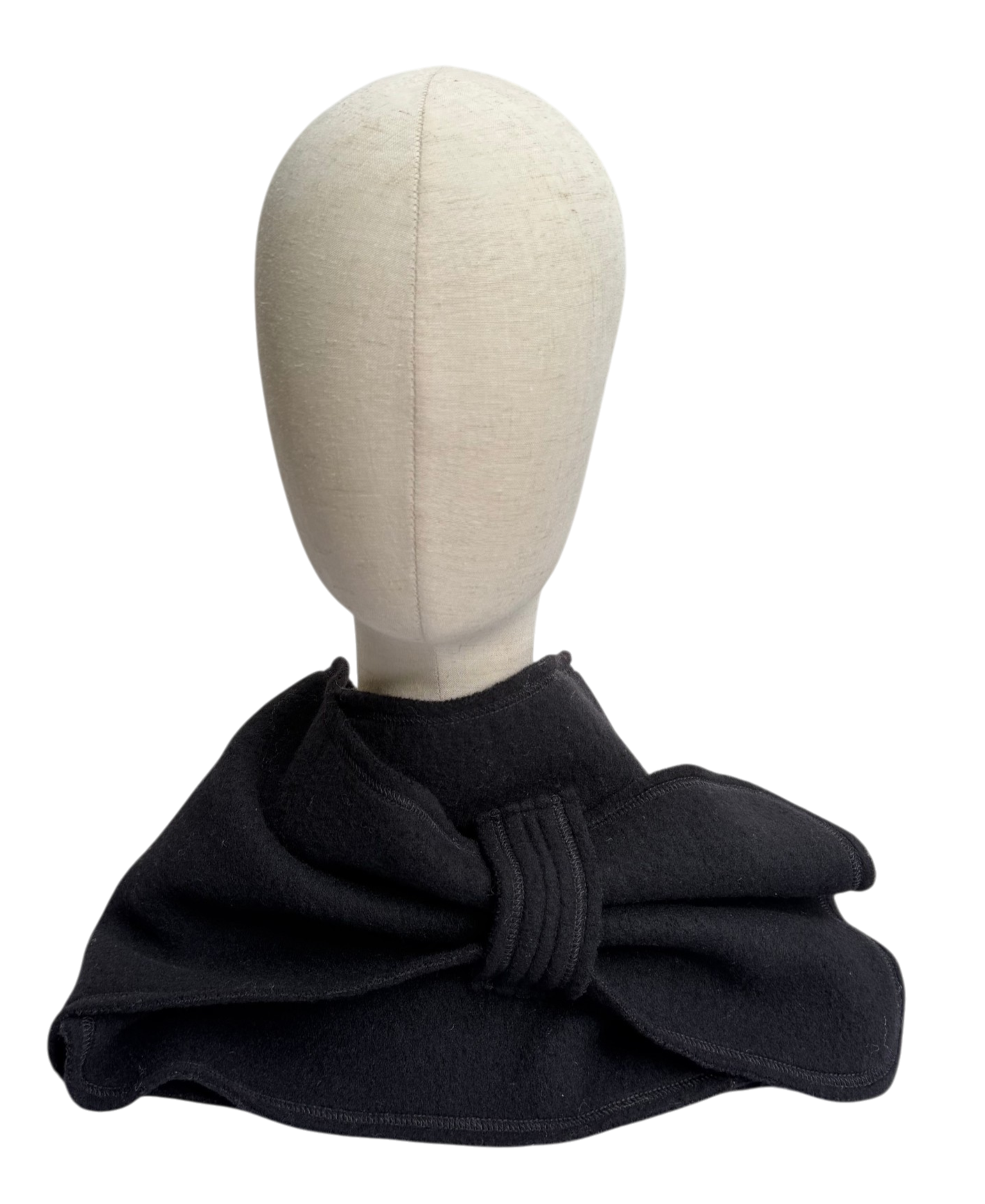 Merino Schal schwarz