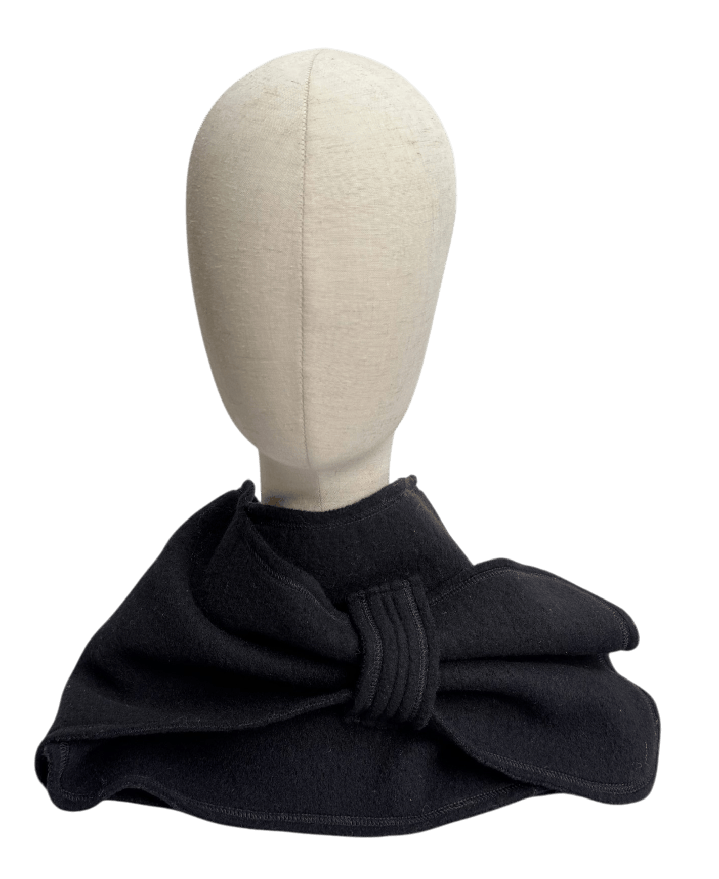 Merino Schal schwarz bellanatur Berliner Modedesign