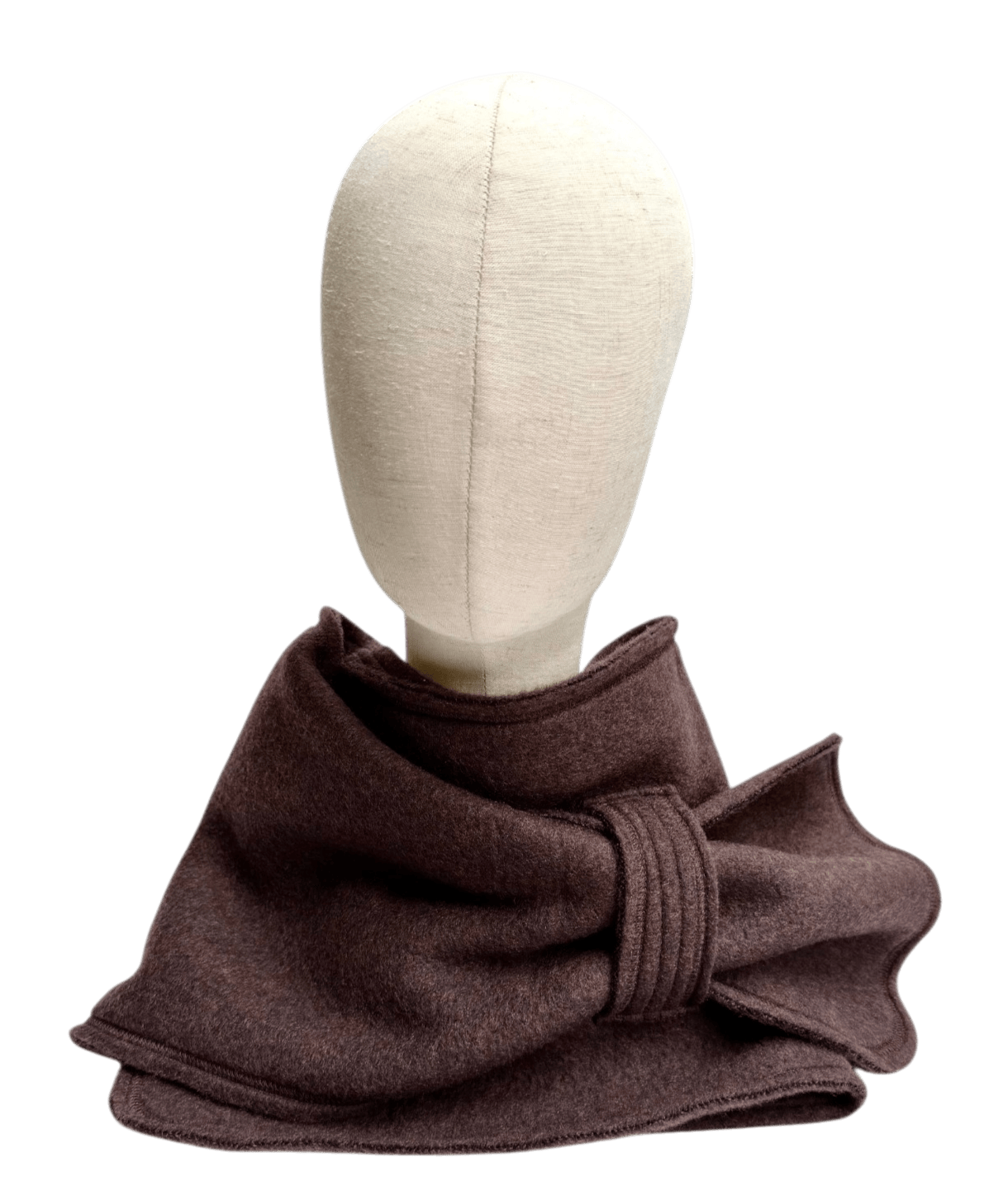 Merino Schal braun bellanatur Berliner Modedesign