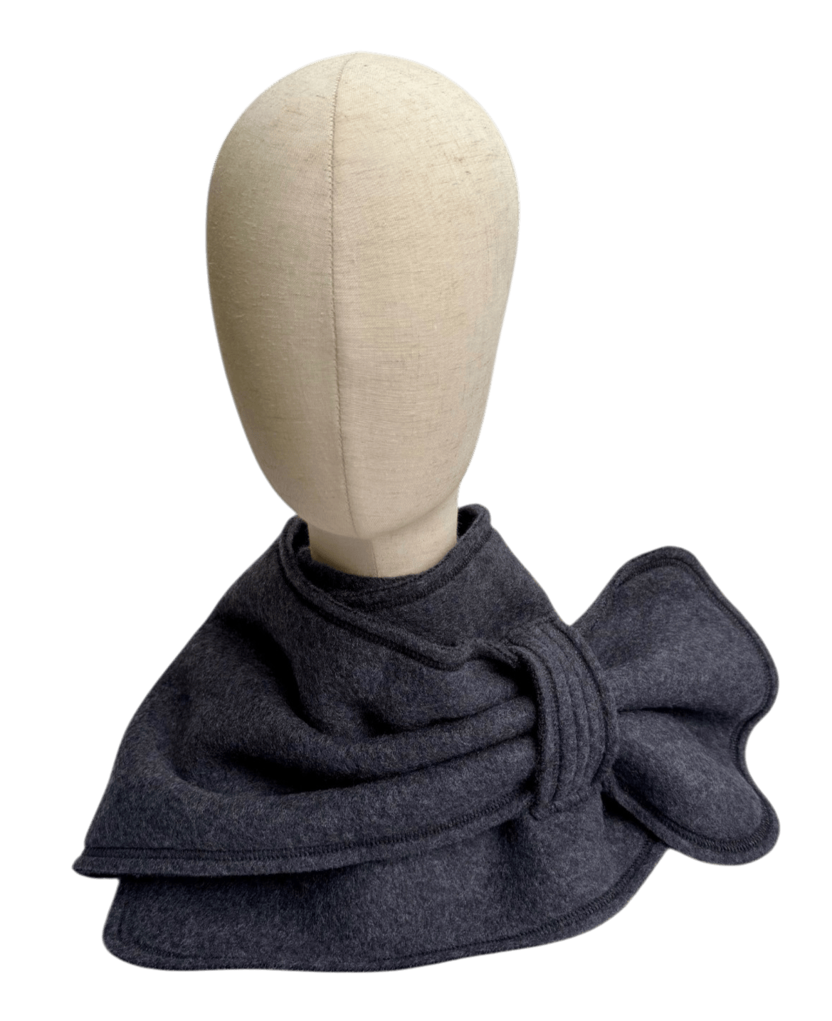 Merino Schal anthrazit bellanatur Berliner Modedesign