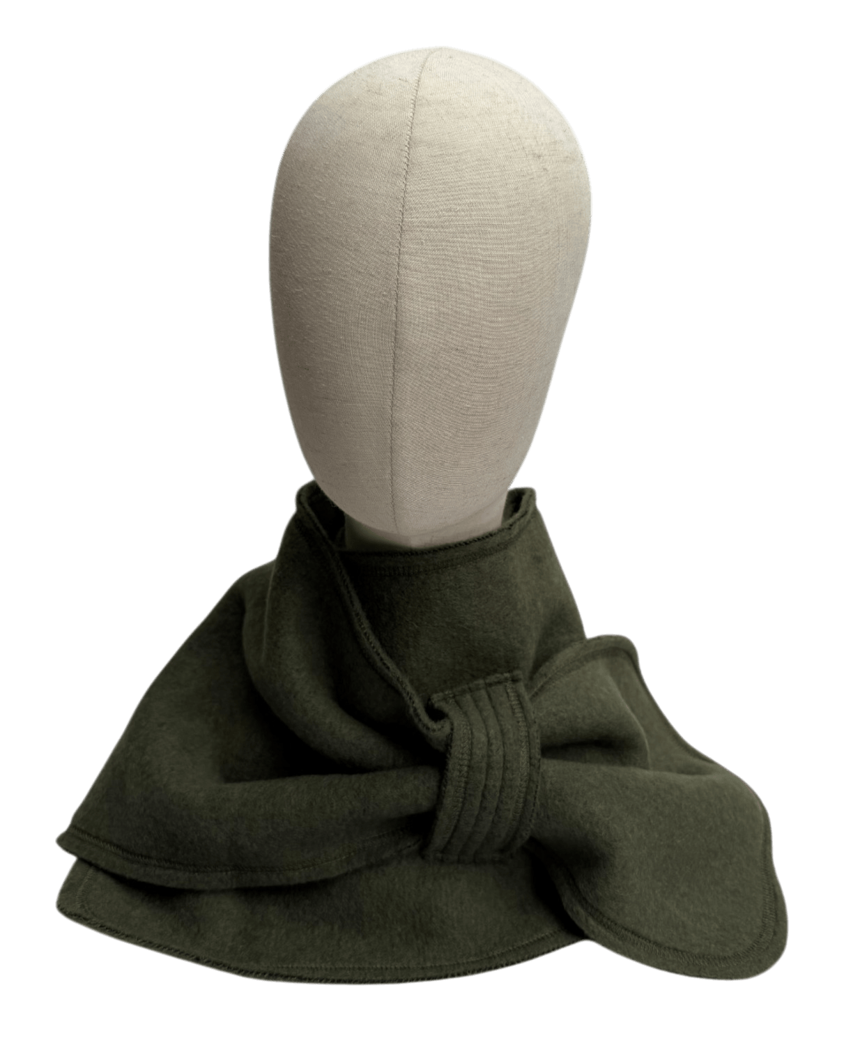 Merino Schal olive bellanatur Berliner Modedesign