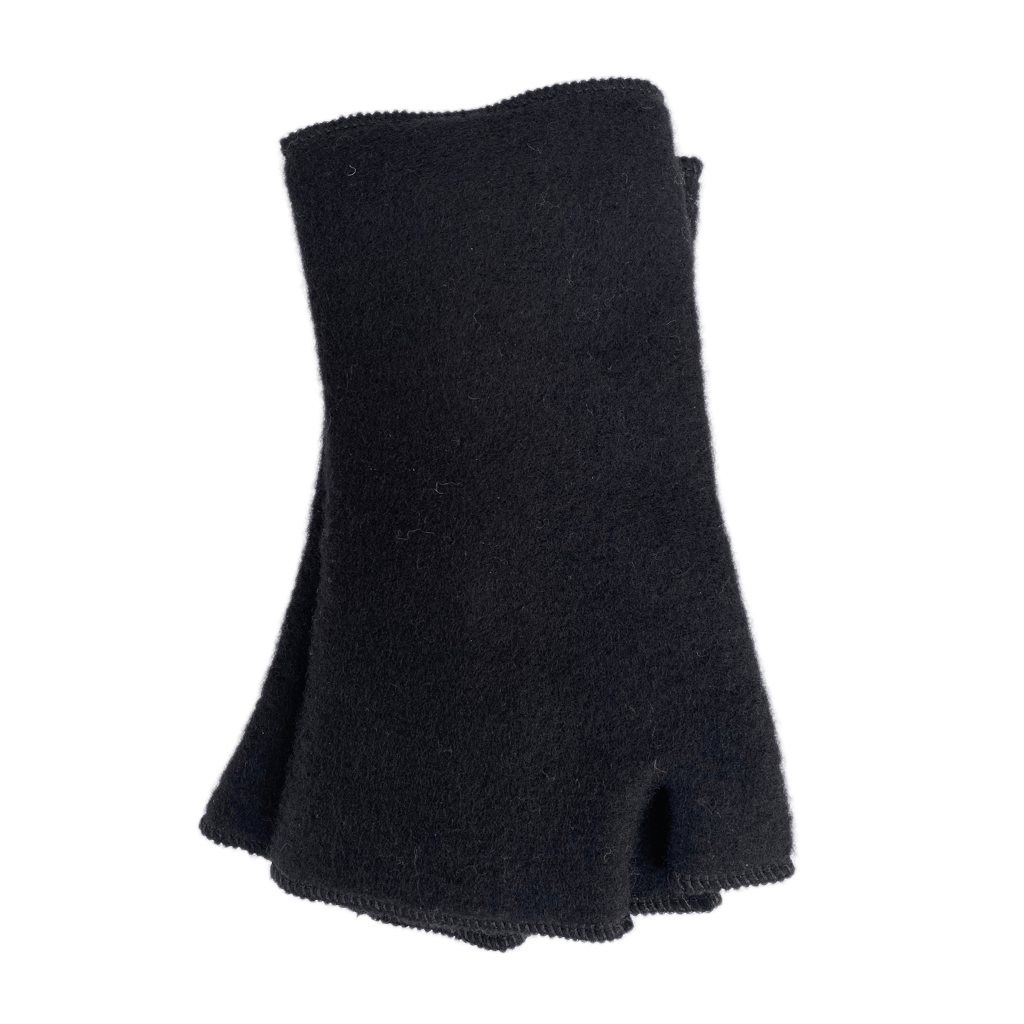 Merino Stulpe schwarz bellanatur Berliner Modedesign
