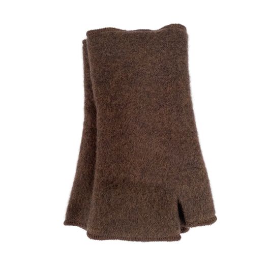 Merino Stulpe braun bellanatur | Berliner Modedesign