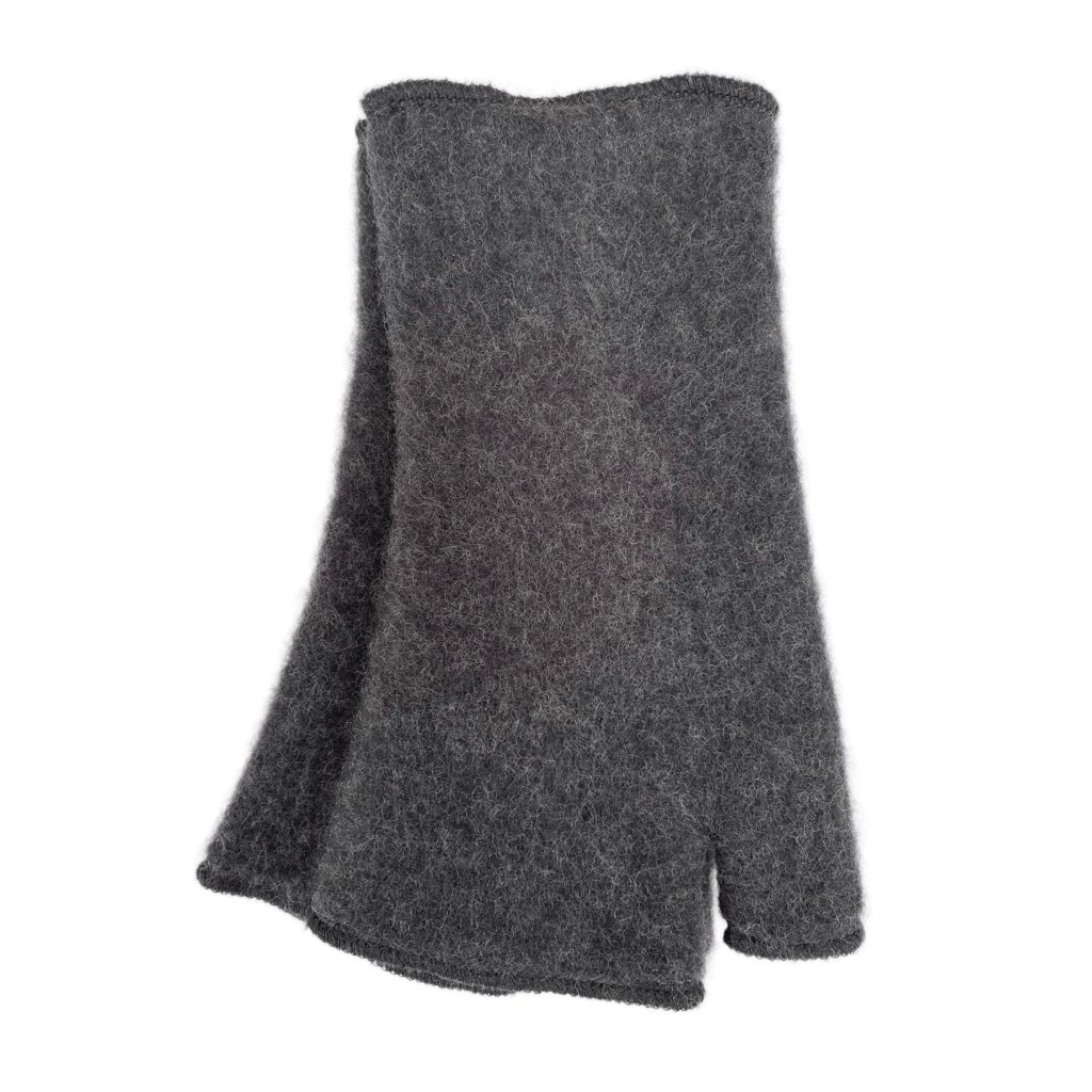 Merino Stulpe anthrazit bellanatur Berliner Modedesign