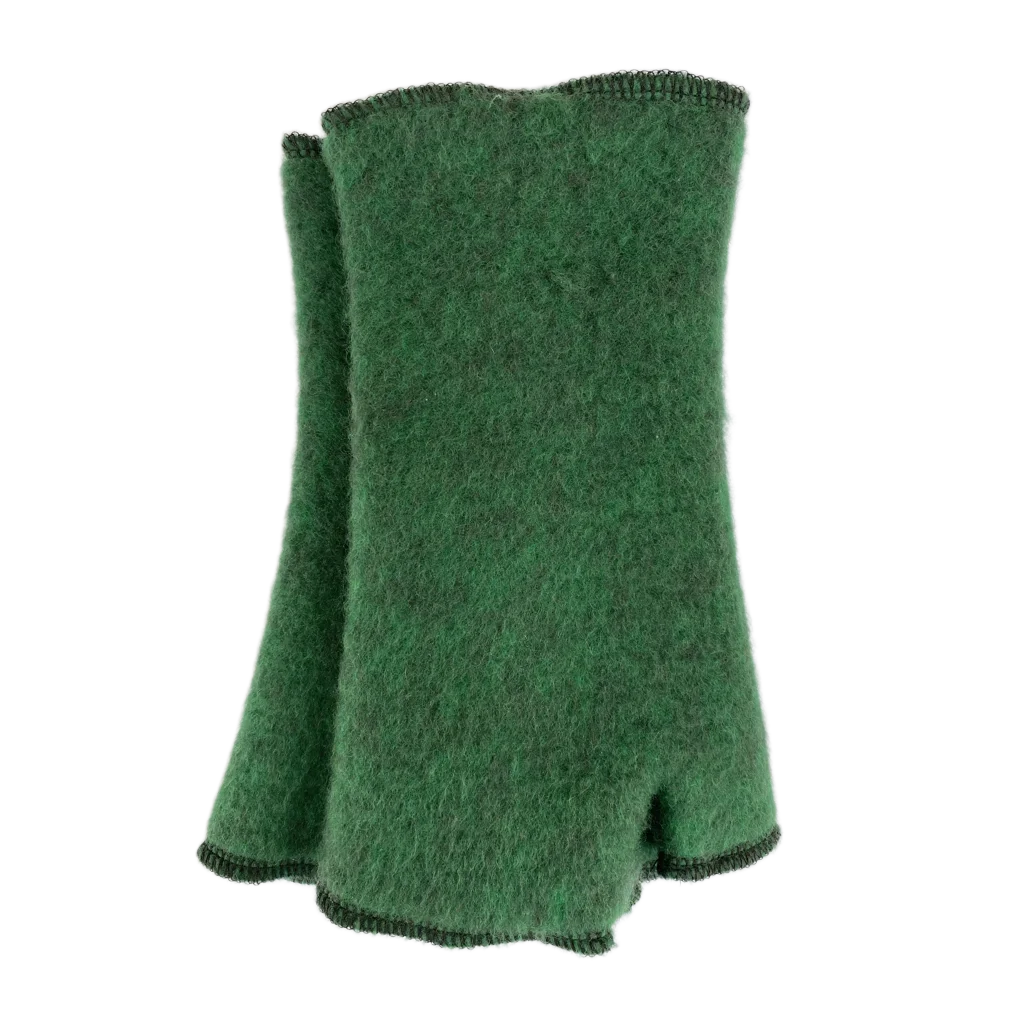Merino Stulpe grün bellanatur | Berliner Modedesign