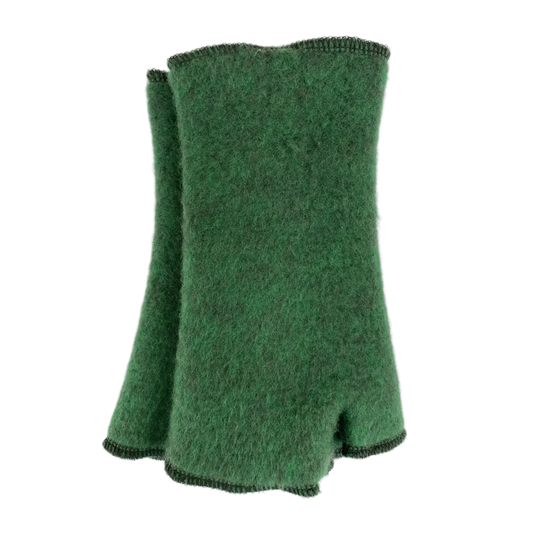 Merino Stulpe grün bellanatur | Berliner Modedesign