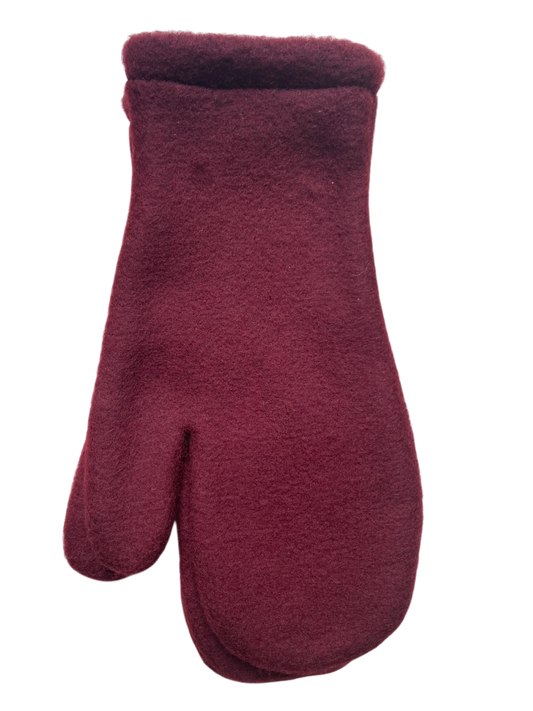 Merino Handschuhe weinrot