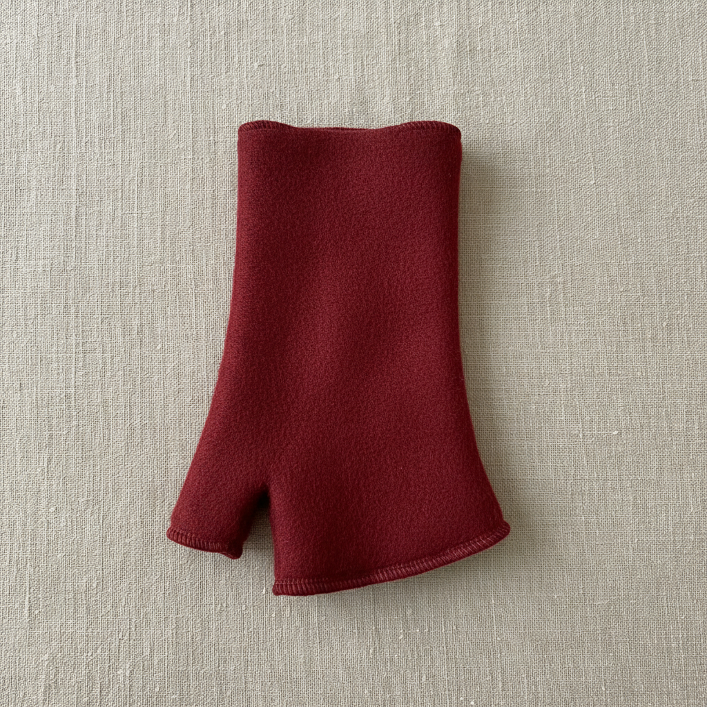 Merino Stulpe dunkelrot