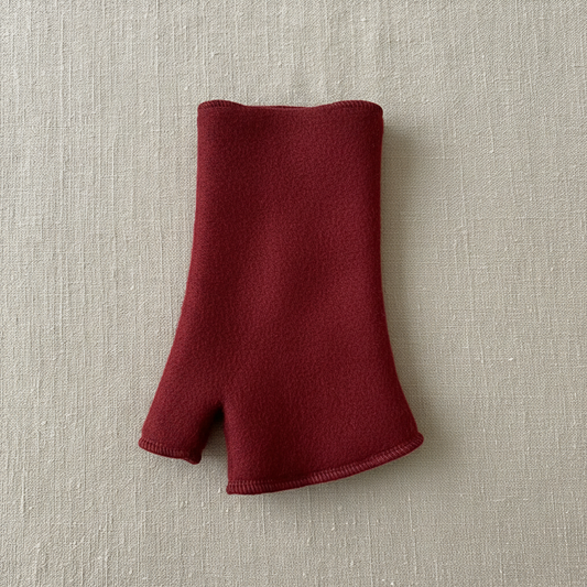 Merino Stulpe dunkelrot