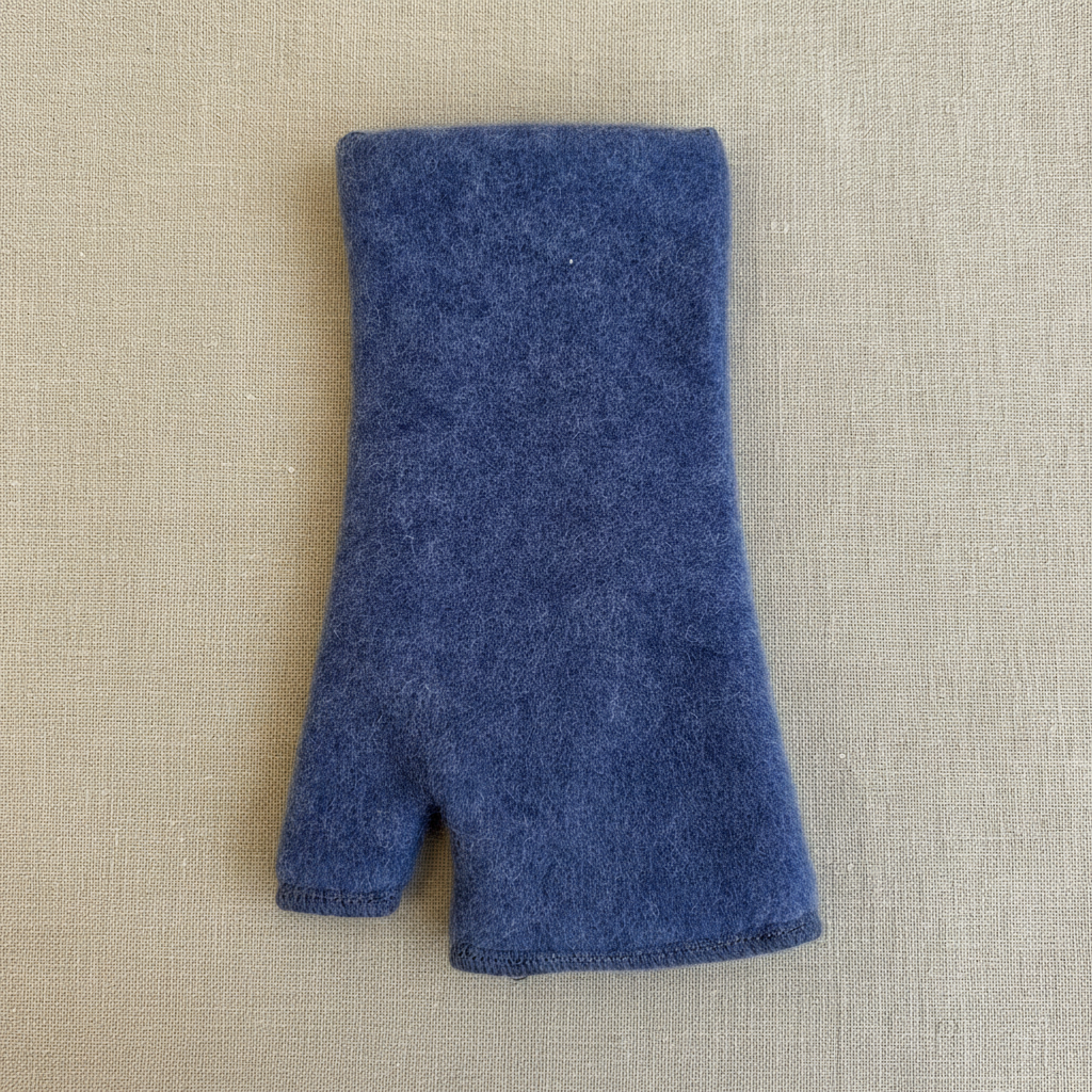 Merino Stulpe blau