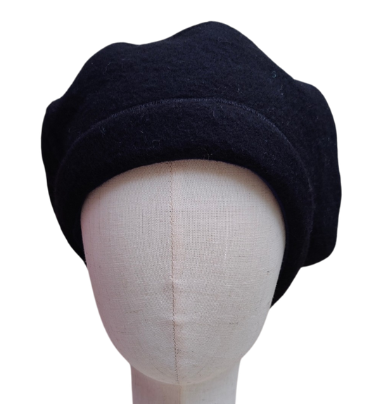 Merino Mütze schwarz