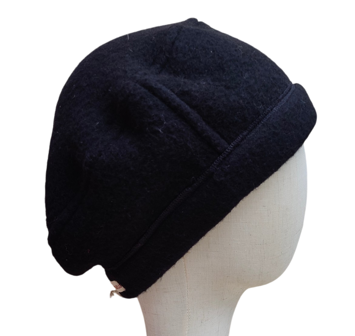 Merino Mütze schwarz