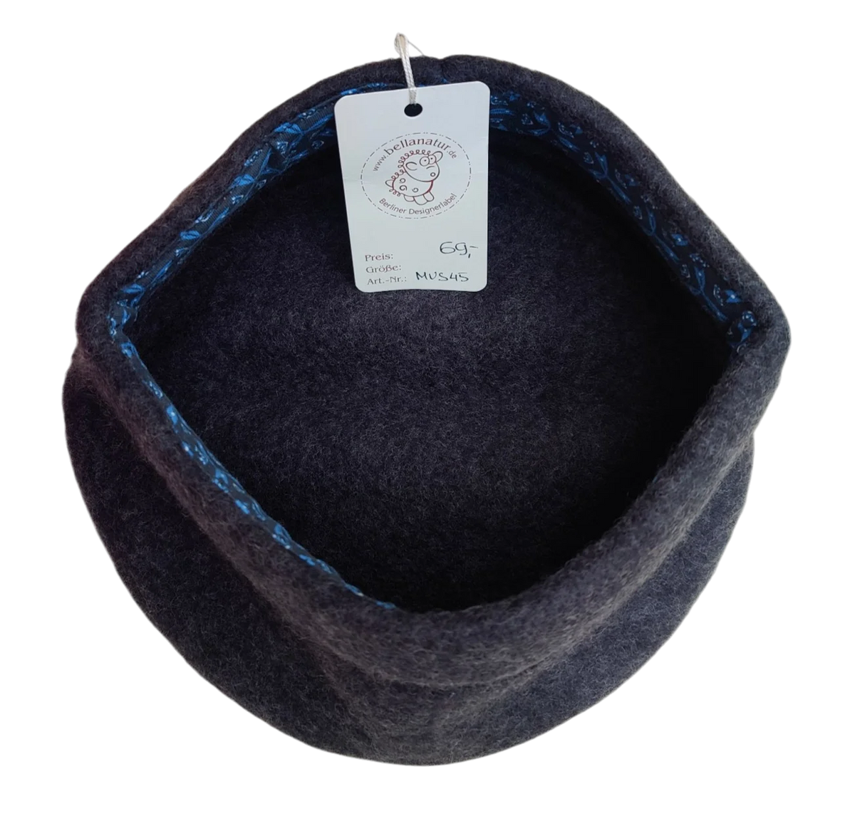 Merino Mütze anthrazit bellanatur | Berliner Modedesign