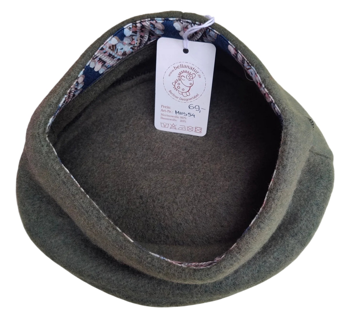 Merino Mütze olive bellanatur | Berliner Modedesign