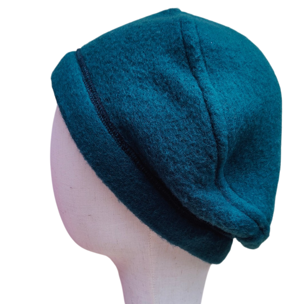 Merino Mütze petrol