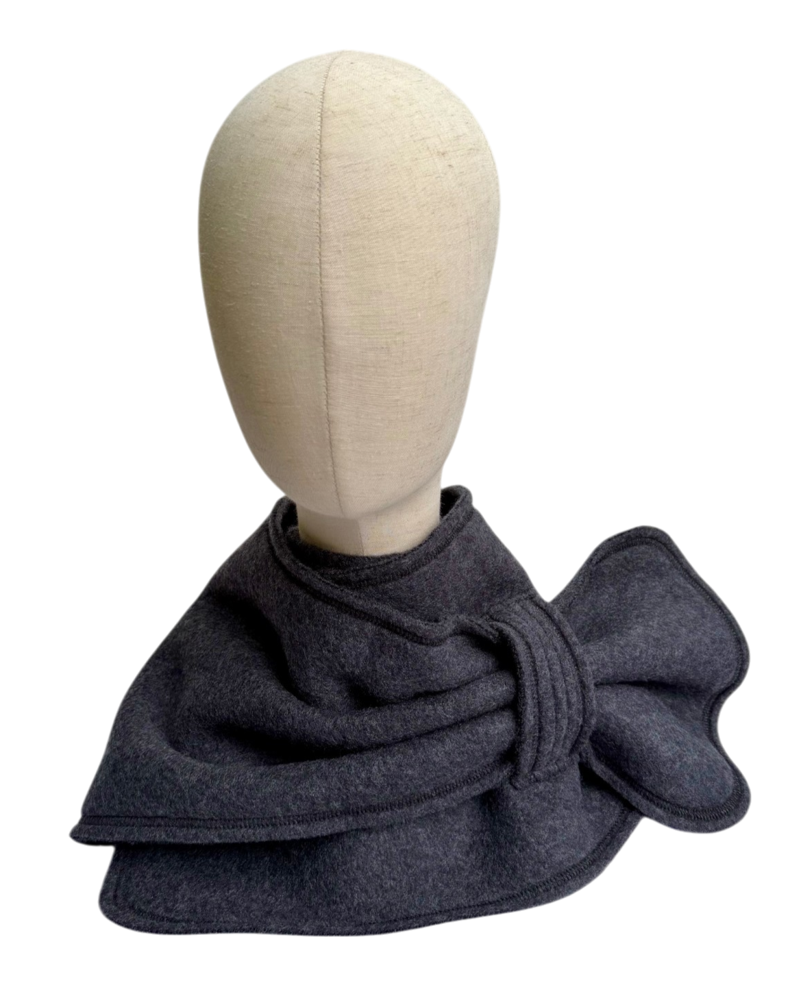 Merino Schal anthrazit