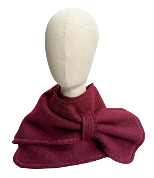 Merino Schal weinrot